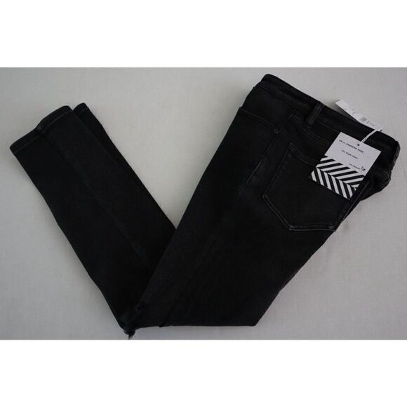 Free People x Sandrine Rose R1018-D104 Women Sz 26 Black Skinny Denim Jeans $175 - Picture 8 of 9